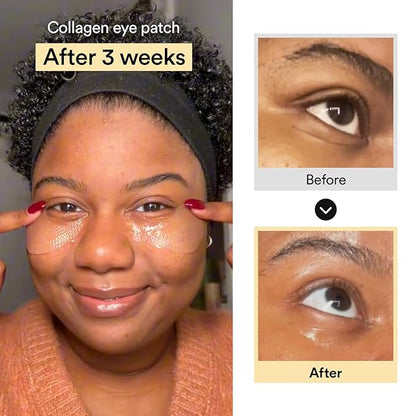 Abib Collagen Eye Patch Jericho Rose Jelly 60 Patches, Korean Under Eye Patches for Puffy Eyes and Dark Circles, Anti-Wrinkle, Collagen, Caffeine, Niacinamide, Ceramide, Antioxidant, Skin Care