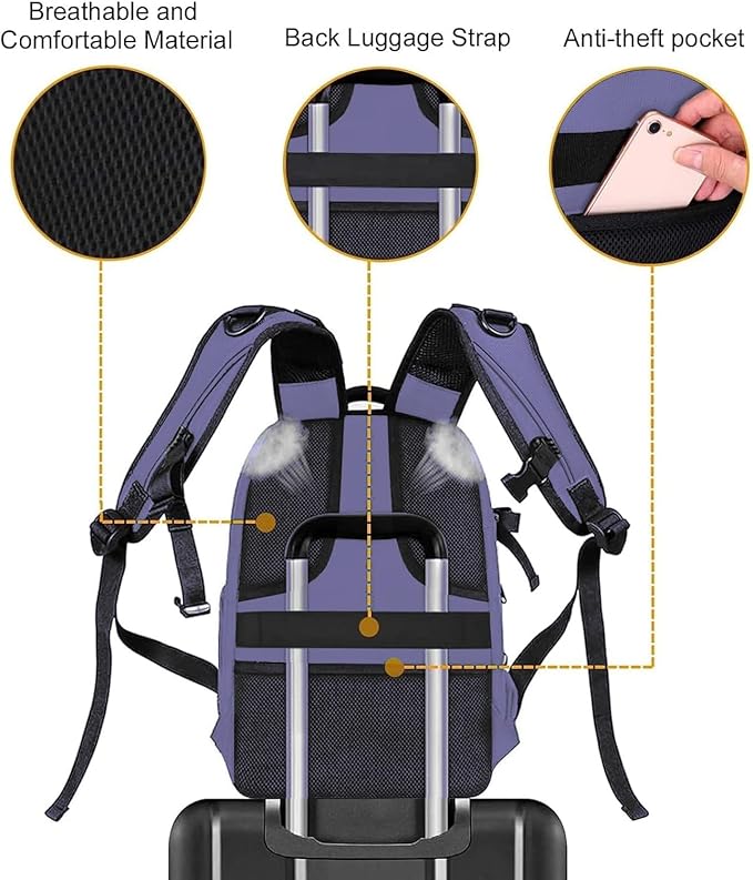 MOSISO Camera Backpack,DSLR/SLR/Mirrorless Photography Camera Bag Full Open Waterproof Hardshell Bag with Insert&Tripod Holder&Laptop Compartment Compatible with Canon/Nikon/Sony, Lavender Gray