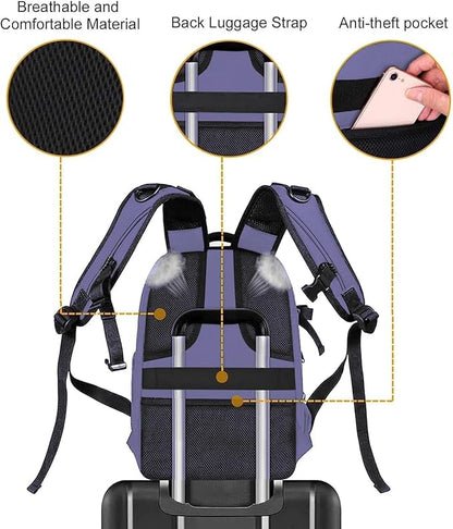 MOSISO Camera Backpack,DSLR/SLR/Mirrorless Photography Camera Bag Full Open Waterproof Hardshell Bag with Insert&Tripod Holder&Laptop Compartment Compatible with Canon/Nikon/Sony, Lavender Gray