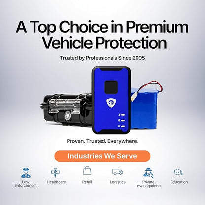 Brickhouse Security GPS Car Tracker - Hidden Tracker for Vehicles - Long Lasting Battery 140-Day LTE GPS Tracking Device for Vehicles with Magnetic Case & Extended Battery - Subscription Required