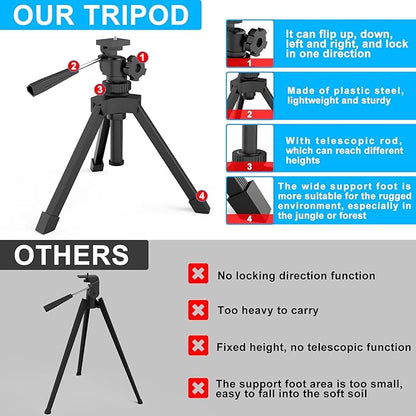 Emarth 20-60x60 Angled Spotting Scope for Target Shooting, Spotting Scope w/Tripod 14" Tabletop/Carry Bag, 1.37lb Light Spotter Scope, Waterproof Spotting Scopes for Hunting/Birding/Wildlife View