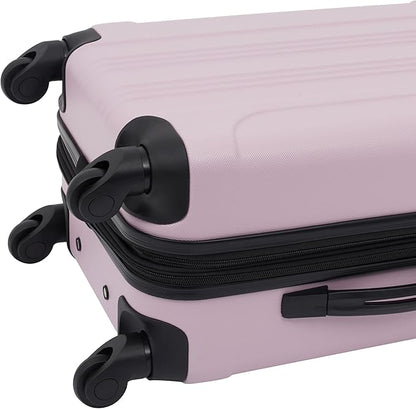 Travelers Club Chicago Hardside Expandable Spinner Luggage, Lilac, 20" Carry-On