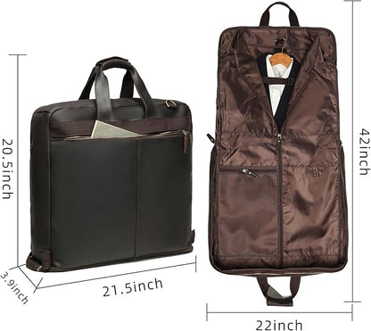 Carry On Garment Bags Large Suit Travel Bag for Men Foldable 2 in 1 Hanging Suitcase Luggage Bags for Travel Business Trips