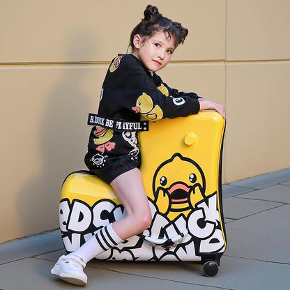 Kids Ride-On Suitcase 20", Toddler Luggage with Wheels - Cute Design, Safe for Little Ones, Ideal Birthday Gift for Children