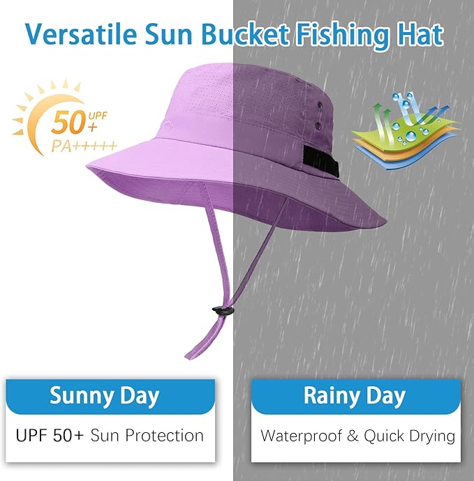 Sun Bucket Hat for Men Women Fishing Beach Safari Hats for Golf Hiking Hunting Outdoor UPF 50+