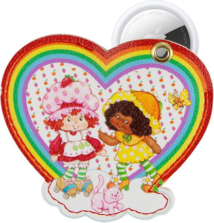Sonix Keychain Case Compatible with Apple AirTag | Protective AirTag Cover Keychain Charm | Strawberry Shortcake Berry Besties Rainbow