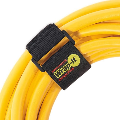 Super-Stretch Wrap-It Storage Straps (Assorted 12 Pack) - Elastic Cinch Straps - Extension Cord Organizer, Hose, Rope and Cable Strap, Cord Wrap, Cord Keeper, Garage and RV Organization