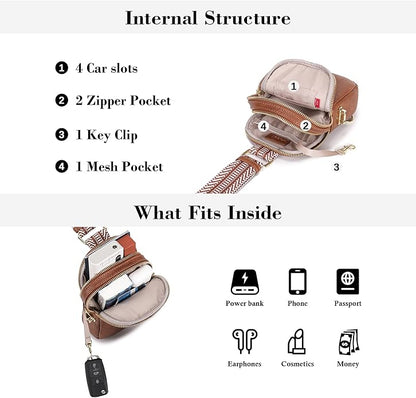 INICAT Small Anti Theft Crossbody Bags for Women, Vegan Leather Sling Cross Body Purse Travel Essentials Teen Girl Gifts
