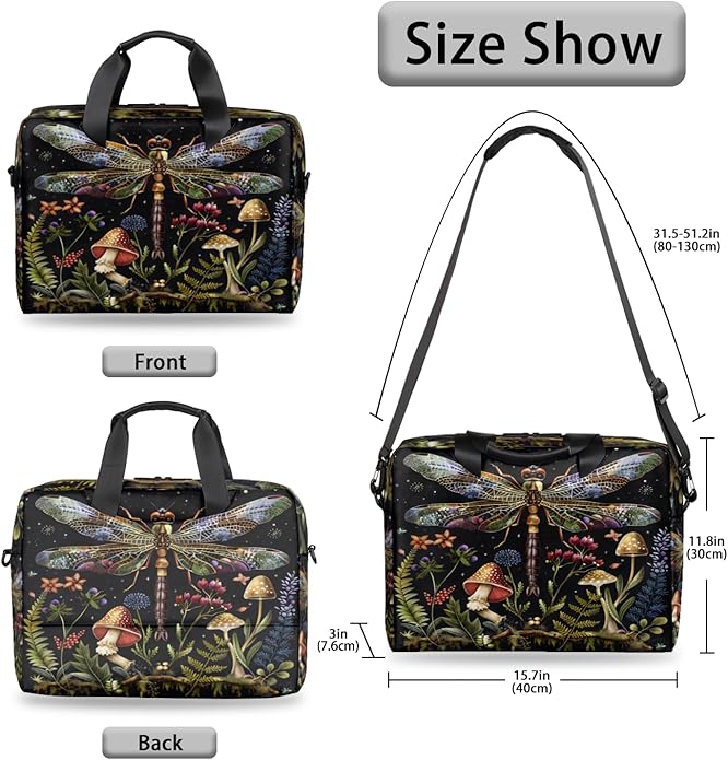 Laptop Bag Bohemian Mandala Laptop Satchel Briefcase Adjustable shoulder Carrying for MacBook Pro 16 inch
