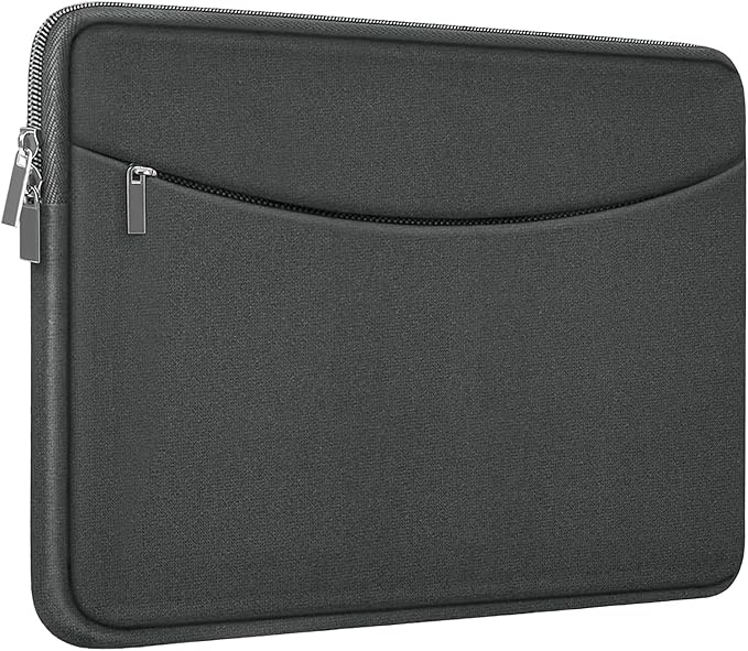 Laptop Case 15.6 inch, Shockproof Protective Laptop Cover Carrying Computer Bag with Accessory Pocket Portable Computer Sleeve Compatible with HP, Dell, Lenovo, Asus, Grey