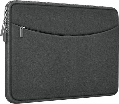 Laptop Case 15.6 inch, Shockproof Protective Laptop Cover Carrying Computer Bag with Accessory Pocket Portable Computer Sleeve Compatible with HP, Dell, Lenovo, Asus, Grey