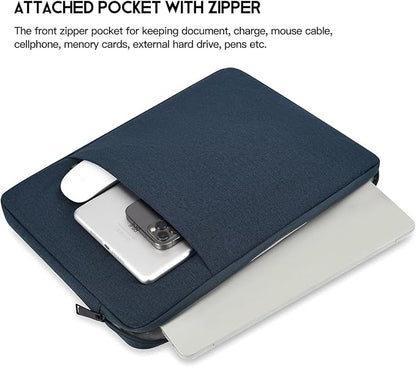 15.6 inch Laptop Sleeve Case for HP Envy X360/Pavilion 15, HP Victus 15.6", Lenovo IdeaPad 15, Dell Inspiron/Latitude 15, Acer Aspire 15, ASUS ZenBook, Water-Restistant 15.6 Computer Bag -Navy Blue