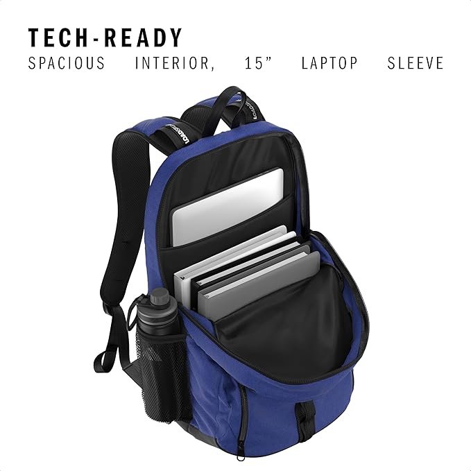 Primetime Large Backpack for women and men, big bag with laptop sleeve