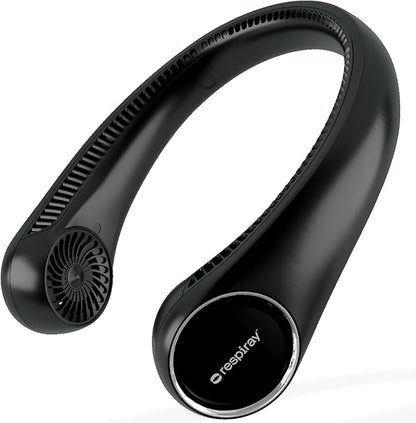 Portable Neck Fan – Hands Free Quiet 20dB Cooling Neck Fan, 17-Hour 4000mAh Battery, 3 Speeds, Wearable Fan for Neck Fans that Blow Cold Air, Personal Fans Portable Rechargeable (Black)