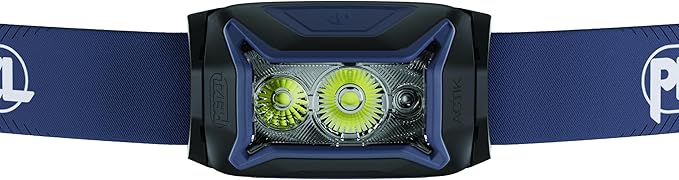 PETZL ACTIK Headlamp - Powerful 450 Lumen Light with Red Lighting, for Hiking, Climbing, Running, and Camping - Black