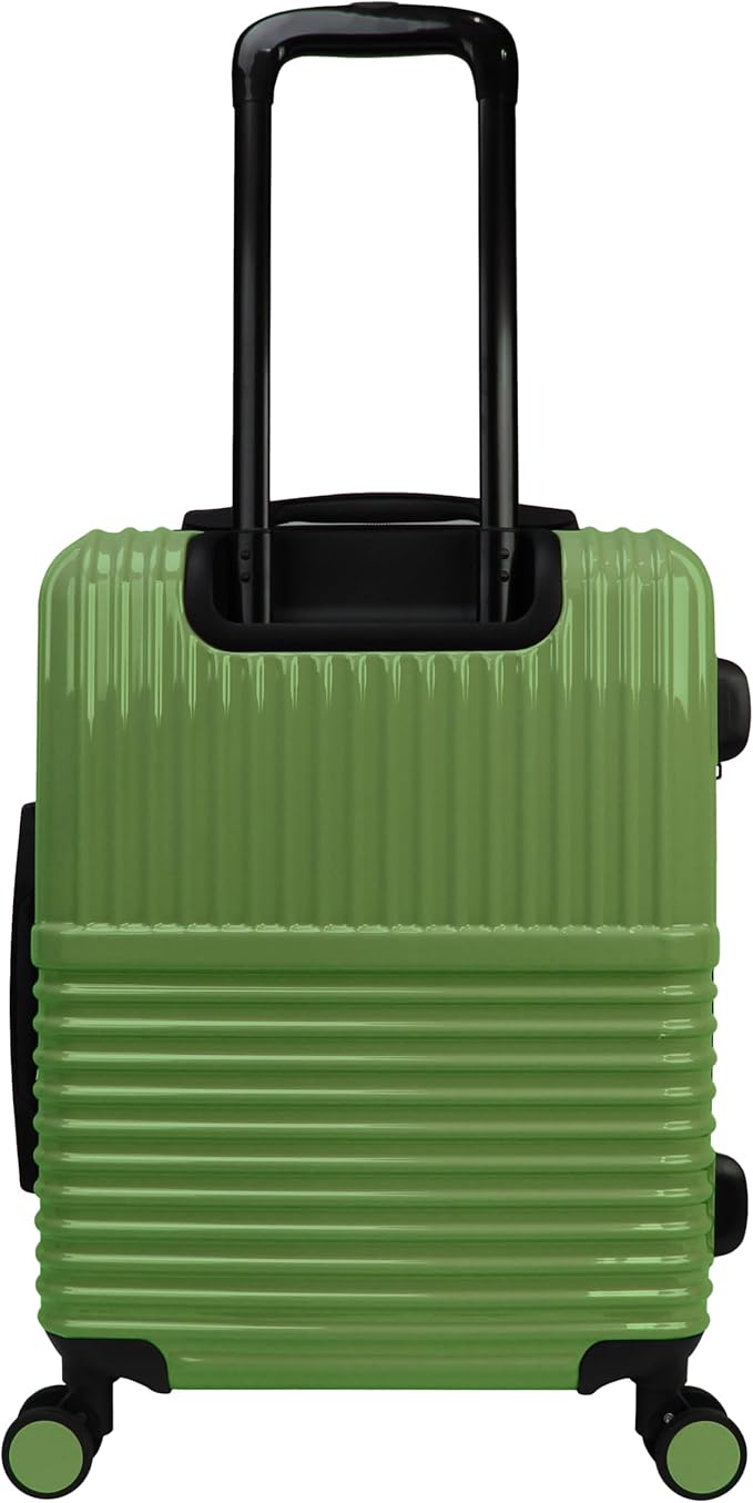 World Traveler Dejuno Tonal 20-Inch Carry-On Polycarbonate Lightweight Hardside Expandable Spinner Luggage Suitcase with TSA Lock - Matcha