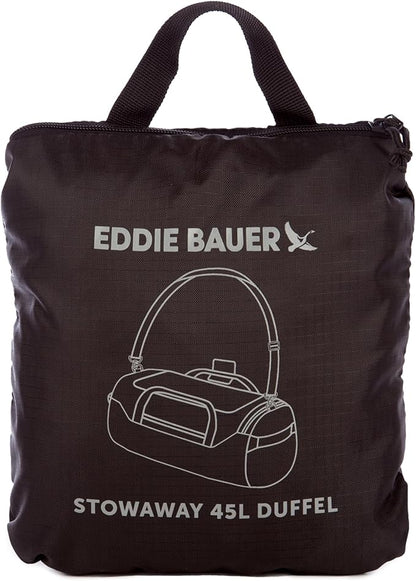 Eddie Bauer Stowaway Packable Duffel Bag | Travel | Foldable | Lightweight | Durable | Ripstop Polyester