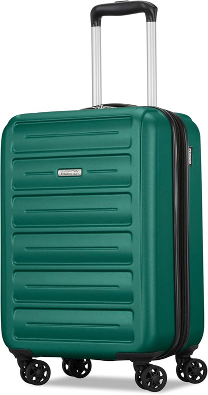 American Tourister Westridge Hardshell Luggage Set - 3 Piece Set - 20" Carry-On, 24” & 28” Checked Luggage Set with 360° Spinner Wheels - Expandable Suitcases for Extended Travel - Malachite Green