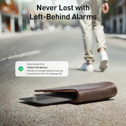 2025 [Apple MFi Certified] (iOS Only) Bluetooth Tracker Smart Card for Apple Find My iPhone Wallet GPS Tracker, 5-10 Years Staying Power, Keys Finder and Item Locator for Keys, Bags, Passport