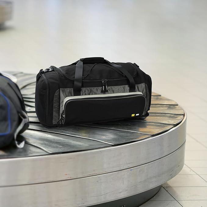 MIER Large Gym Bag for Men Sports Duffle Bag with Shoe Compartment 60L Lightweight Duffel Bags for Workout Fitness Travel