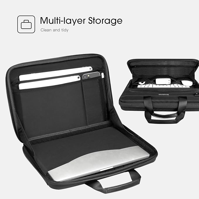 Smatree Heavy Duty Hard Case Compatible with 16.2 inch MacBook Pro 2024 M4/2023 M3 A2918/A2992/A2779, MacBook Pro 2021/2019 16 inch Shoulder Bag, for Acer Aspire 5/Predator Helios 300/Nitro 5