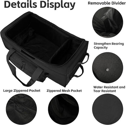 120L 3-Wheel Rolling Duffle Bag - Heavy Duty Military Deployment Bag, Durable Wheeled Duffle Luggage for Travel, Camping & Outdoor Adventures