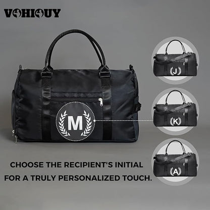 Gifts for men - Gym Bag for Men - Fitness Workout Sports Travel Duffle Bag with Wet Pocket & Shoes Compartment Father's day, Birthday or Anniversary for Men, Dark Green, GG100