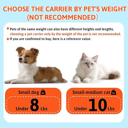 Petskd Top-Expandable Pet Carrier 17x12x8.5 Inches JetBlue Allegiant Spirit Airline Approved, Soft-Sided Carrier for Small Cats and Dogs with Locking Safety Zippers and Anti-Scratch Mesh(Grey)