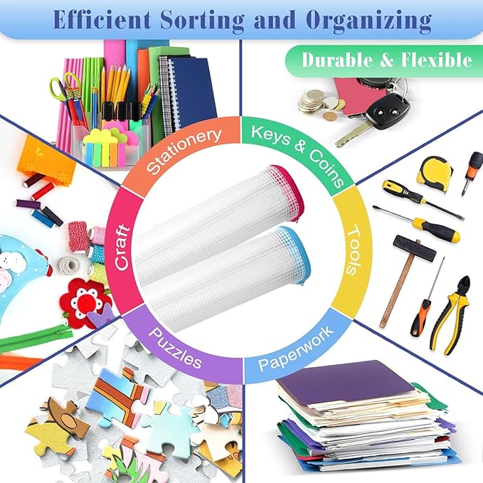 Jetec 32 Pcs Mesh Zipper Bags Toy Storage Bikini Organizer Bag Bolsas Para Guardar Trajes De Bano Waterproof Zipper Reusable Pouch Puzzle Multipurpose for Storage Office(Sweet Color,7.5 x 5 Inch)