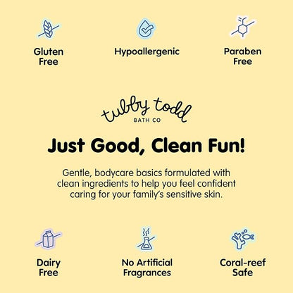 TUBBY TODD Mineral Sunscreen SPF 50 - Broad Spectrum Sunscreen Lotion for Kids - Water-Resistant for 80 Minutes - Safe for Sensitive Skin - Non-Greasy Feel - 2 Pack, 4 Fl Oz