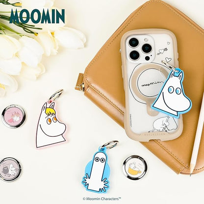 iFace Moomin Character Figure Case [Compatible with Apple AirTag] – Silicone Protective Keychain Cover [Carabiner Clip Included] – Hattifattener