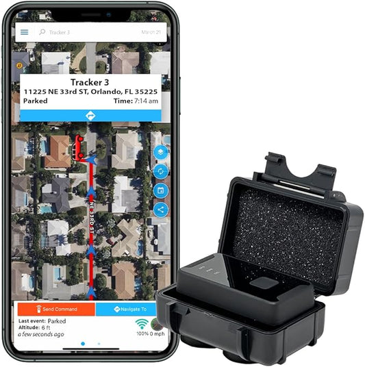Optimus 2.0 GPS Tracker - Bundle with Twin Waterproof Magnet Case for Vehicles, Assets - 4G LTE - Real-Time GPS Tracking Device – Instant Alerts