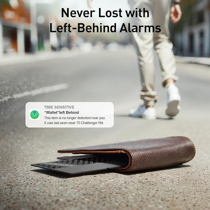 2025 [Apple MFi Certified] (iOS Only) Bluetooth Tracker Smart Card for Apple Find My iPhone Wallet GPS Tracker, 5-10 Years Staying Power, Keys Finder and Item Locator for Keys, Bags, Passport