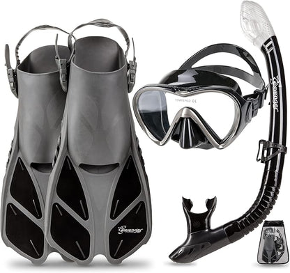 Seavenger Aviator Snorkeling Set with Gear Bag