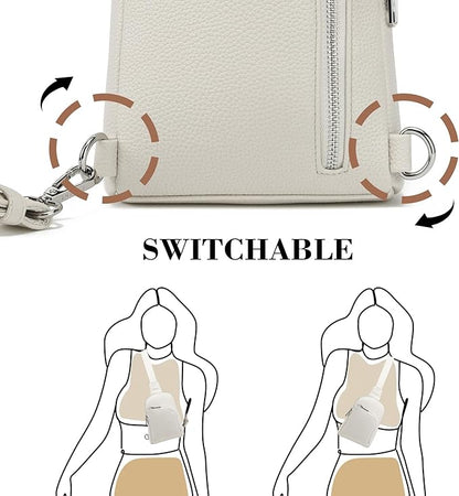 INICAT RFID Blocking Sling Bag,Anti Theft Crossbody Bags for Women,Travel Gifts Cross Body Purses Vegan Leather