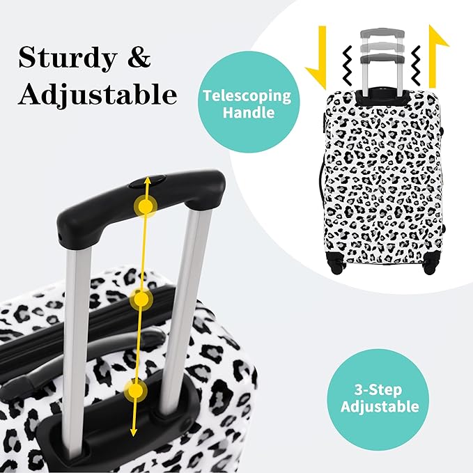 Luggage Sets 3 Piece Durable Suitcase Set with Spinner Wheels, 3 Pcs Hardside Lightweight luggage with TSA Lock, Large Checked Travel Suitcases