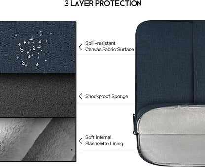 14 inch Waterpoof Laptop Sleeve Case for Dell XPS 15, Insprion 14, Latitude 14, Lenovo Flex 5 14, ideapad 14, HP Chromebook 14, ASUS Vivobook 14, HP Acer Lenovo Dell 14 inch Computer Carrying Bag