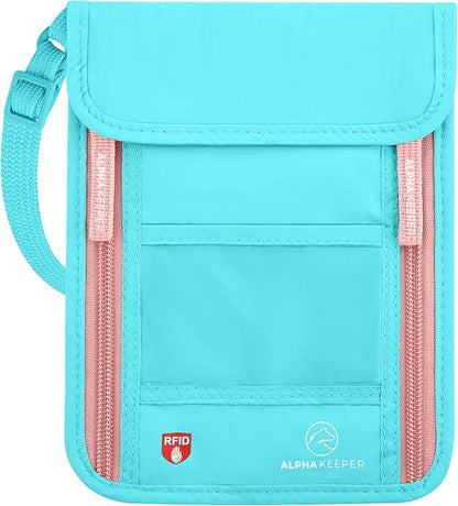 Neck Wallet, Travel Pouch For Passport Holder And Documents, Travel Neck Wallet For Traveling Women