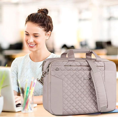 KROSER Laptop Bag 15.6 Inch Briefcase Shoulder Bag Water Repellent Laptop Bag Bussiness Carrying Handbag