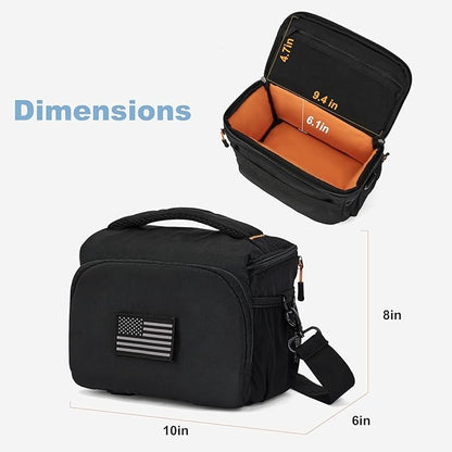 Camera Bag Protective Covers Photography Shoulder Bag Compatible for Nikon, Canon, Sony DSL/SLR/Mirrorless Equipment Travel Waterproof (Black)