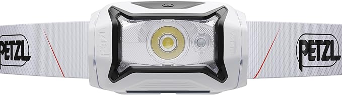 PETZL Tikka CORE Headlamp - Rechargeable, Compact 450 Lumen Light with Red Lighting, for Hiking, Climbing, and Camping - White