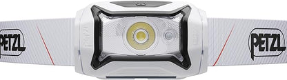 PETZL Tikka CORE Headlamp - Rechargeable, Compact 450 Lumen Light with Red Lighting, for Hiking, Climbing, and Camping - White