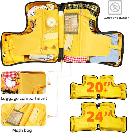 Kids Ride-On Suitcase 20", Toddler Luggage with Wheels - Cute Design, Safe for Little Ones, Ideal Birthday Gift for Children