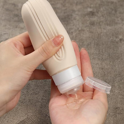 Travel Bottles for Toiletries, 5 Pack TSA Approved Travel Size Containers, 3oz Leak Proof Refillable Travel Accessories for Shampoo Conditioner, BPA Free Travel Bottles with Toiletry Bag
