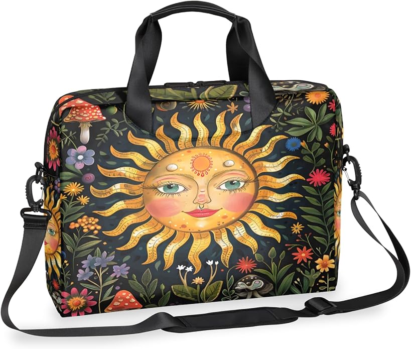 Laptop Bag Bohemian Mandala Laptop Satchel Briefcase Adjustable shoulder Carrying for MacBook Pro 16 inch