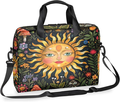 Laptop Bag Bohemian Mandala Laptop Satchel Briefcase Adjustable shoulder Carrying for MacBook Pro 16 inch