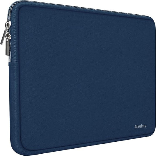 Laptop Sleeve 17 inch, Resistant Neoprene Laptop Sleeve/Notebook Computer Pocket Case/Tablet Briefcase Carrying Bag Compatible for Asus/Dell/Fujitsu/HP/Sony/Acer - (Dark Blue)