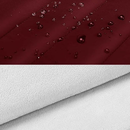 MOSISO 15-15.6 inch Laptop Case, 16 inch Puffy Laptop Sleeve Compatible with MacBook Pro 16, HP Dell ASUS Acer Toshiba Lenovo Notebook Computer, Polyester Horizontal Bag with Small Case, Red