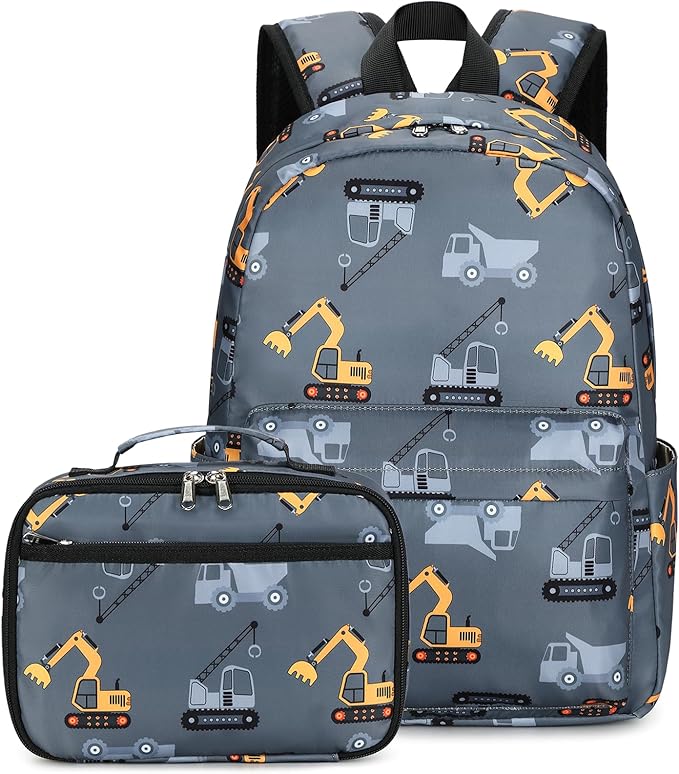 CAMTOP Backpack for Kids, Boys Girls Preschool Backpacks with Lunch Box Toddler Kindergarten School Bookbag Set