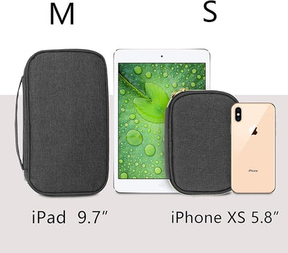 Teamoy Small Jewelry Travel Case, Portable Jewelry Organizer Bag for Earrings, Necklace, Rings and More, Small, Black-(Bag Only)